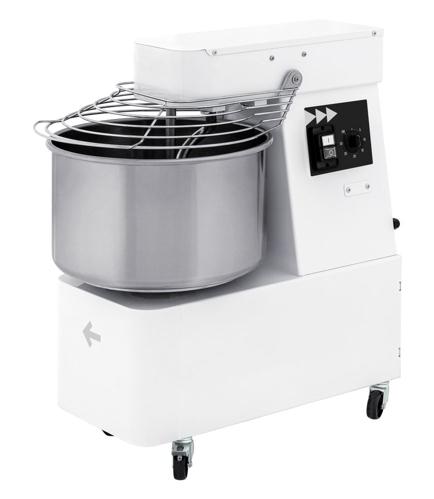 Hendi Spiraalmixer Met Vaste Kom | 22 Liter | 56 kg/u | 400V/1100W | 385x670x725mm