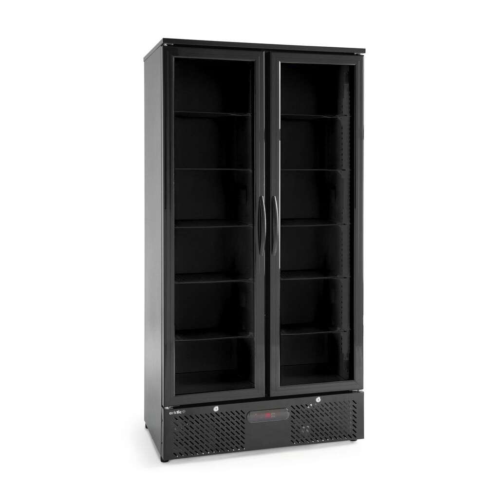 Arktic Backbar Koelkast | 2-Deurs | 384L | +0°C tot +10°C | Zwart | 220-240V/365W | 900x530x1820mm