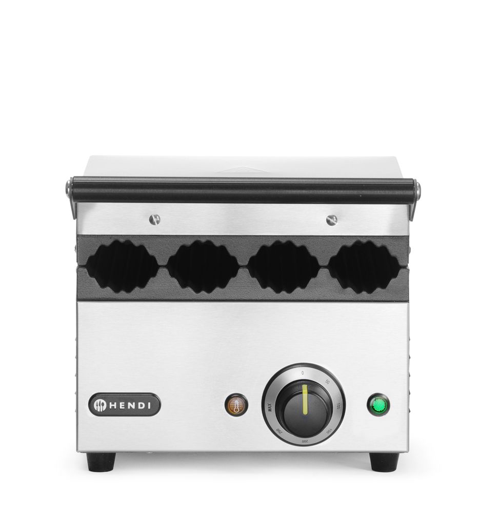 Hendi Contactgrill voor Hotdogs en Wraps | RVS | 220-240V/1800W | 385x285x254mm