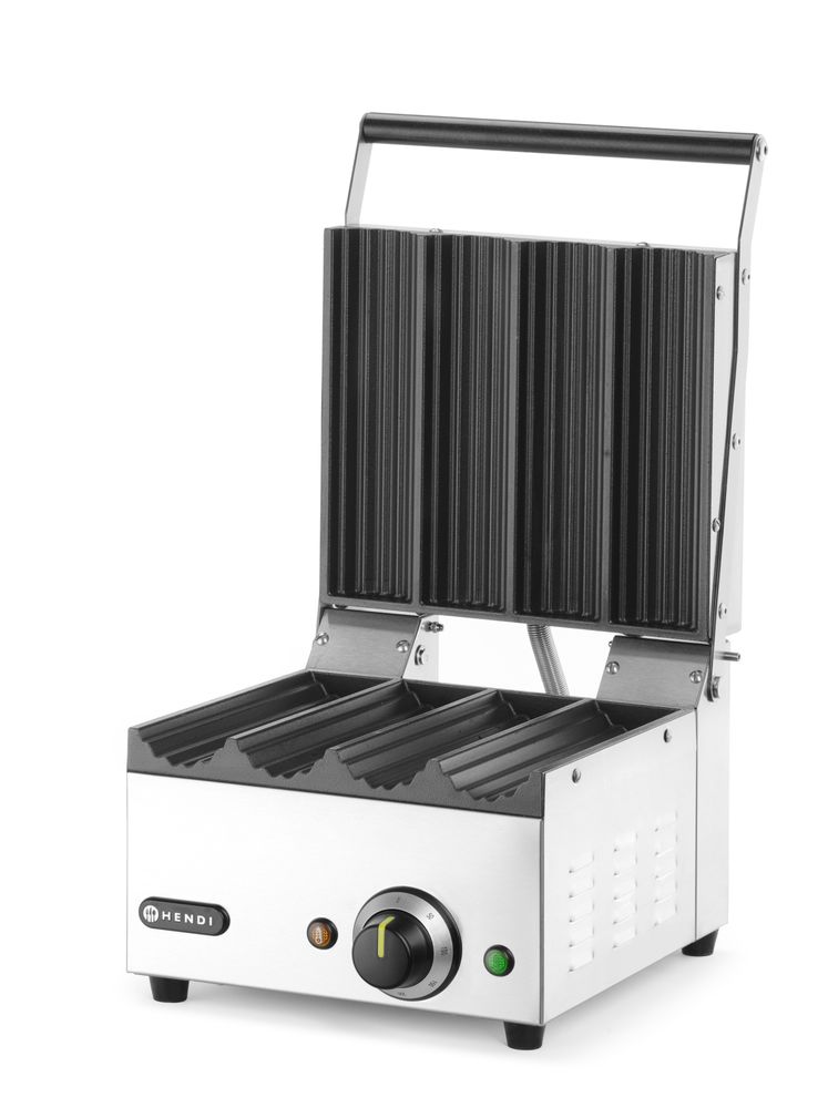 Hendi Contactgrill voor Hotdogs en Wraps | RVS | 220-240V/1800W | 385x285x254mm - Afbeelding 3