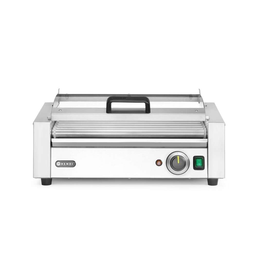 Hendi Worstrolgrill | 1 Zone | Met Energiebesparend Deksel | 230V/790W | 566x450x259mm