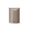 Tafelformaat prullenbak met schommeldeksel, HENDI, 1,2L, Beige, ⌀120x(H)165mm