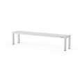 Qusinox Etagère | 1 Niveau | RVS | Demontabel | 1000–2000x300x350mm