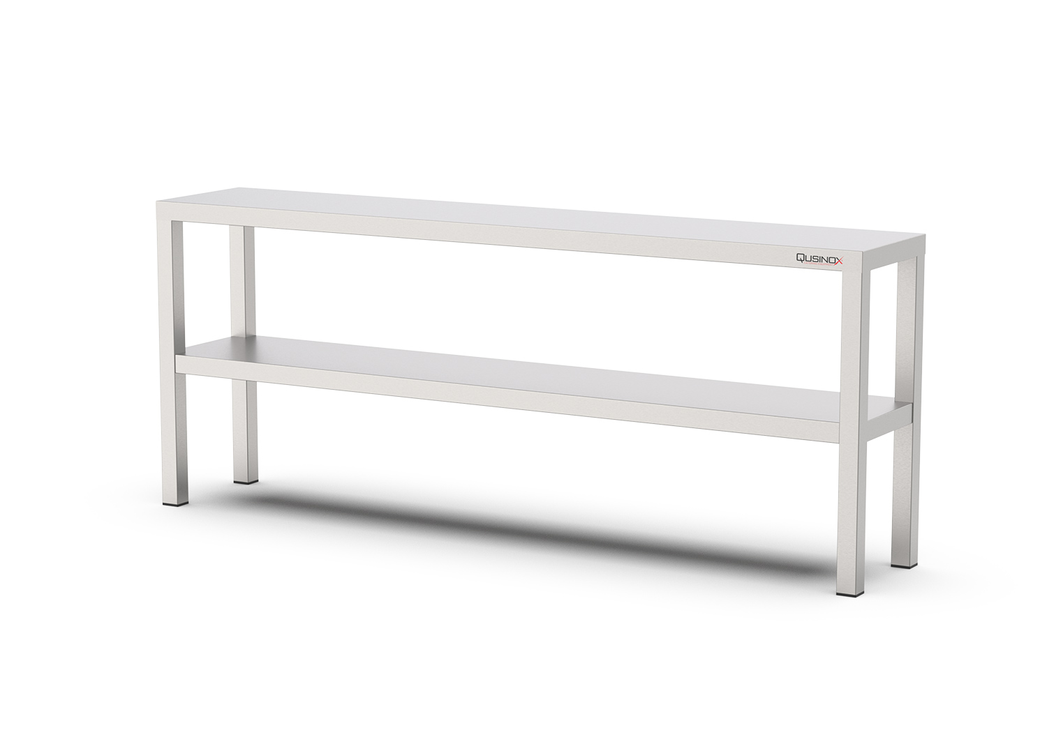 Qusinox Etagère | 2 Niveau | RVS | Demontabel | 1000–2000x300x650mm