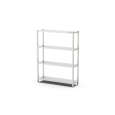 Qusinox Stelling | RVS | 4 Niveaus | Diepte 400 | Hoogte 2000 | Breedte 1000-2000mm