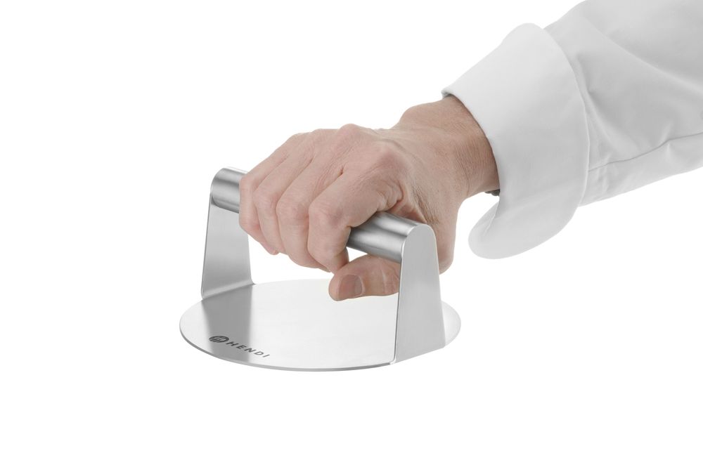 HENDI Smash Burger Pers | Ø 160 mm | RVS - Afbeelding 4