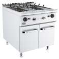 Combisteel Base 900 Gas Pastakoker | 18kW | 2x 24L | Inclusief 10 manden | 800x900x900mm