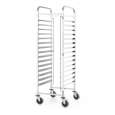 Hendi Afruimwagen 15x 600x400mm | Kitchen Line | RVS | Zilver | 470x620x1735mm