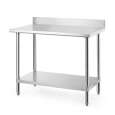 Hendi Werktafel met Spatrand | Budget Line | RVS | 1200x600x950mm