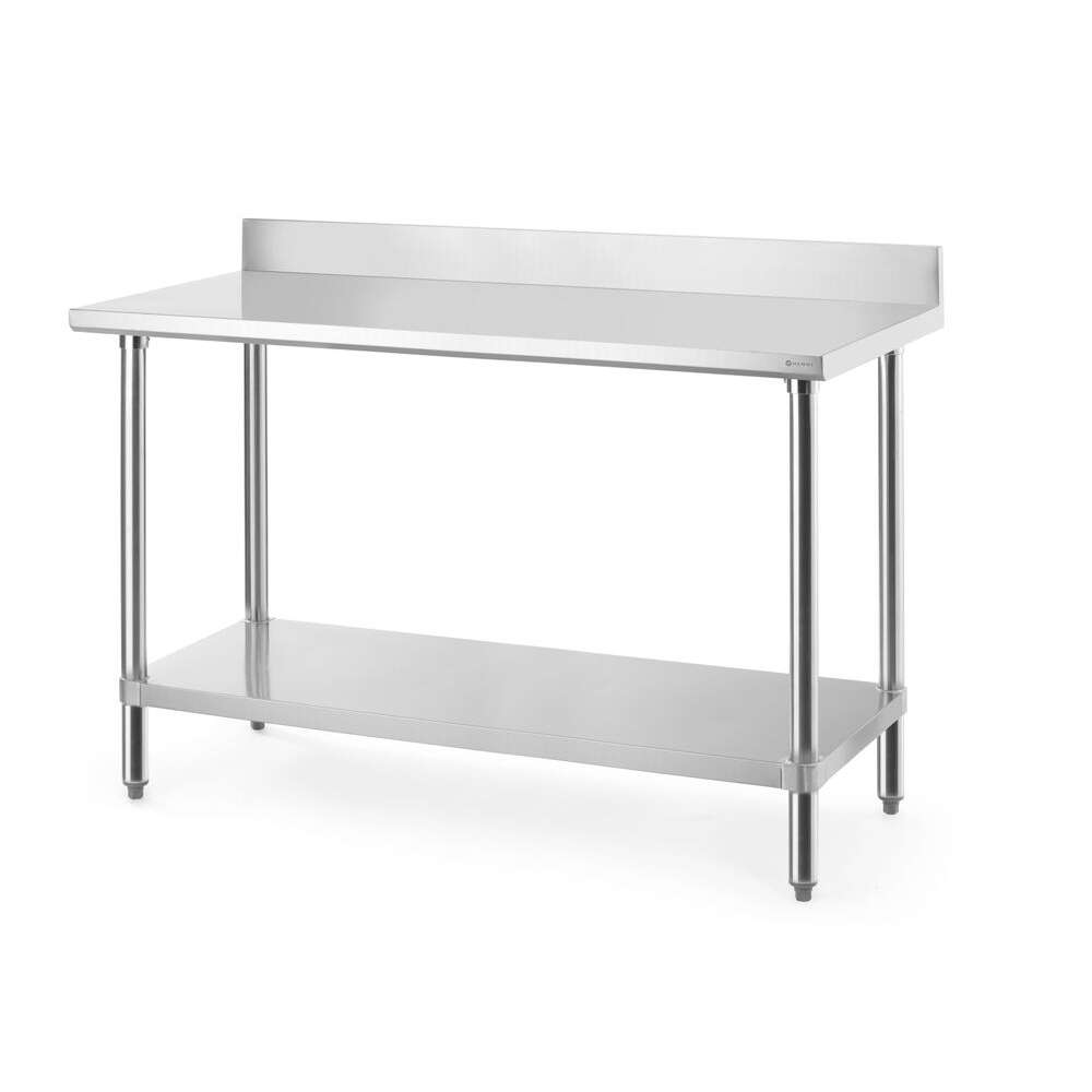 Hendi Werktafel met Spatrand | Budget Line | RVS | 1400x600x950mm
