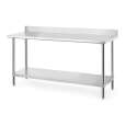 Hendi Werktafel met Spatrand | Budget Line | RVS | 1800x600x950mm