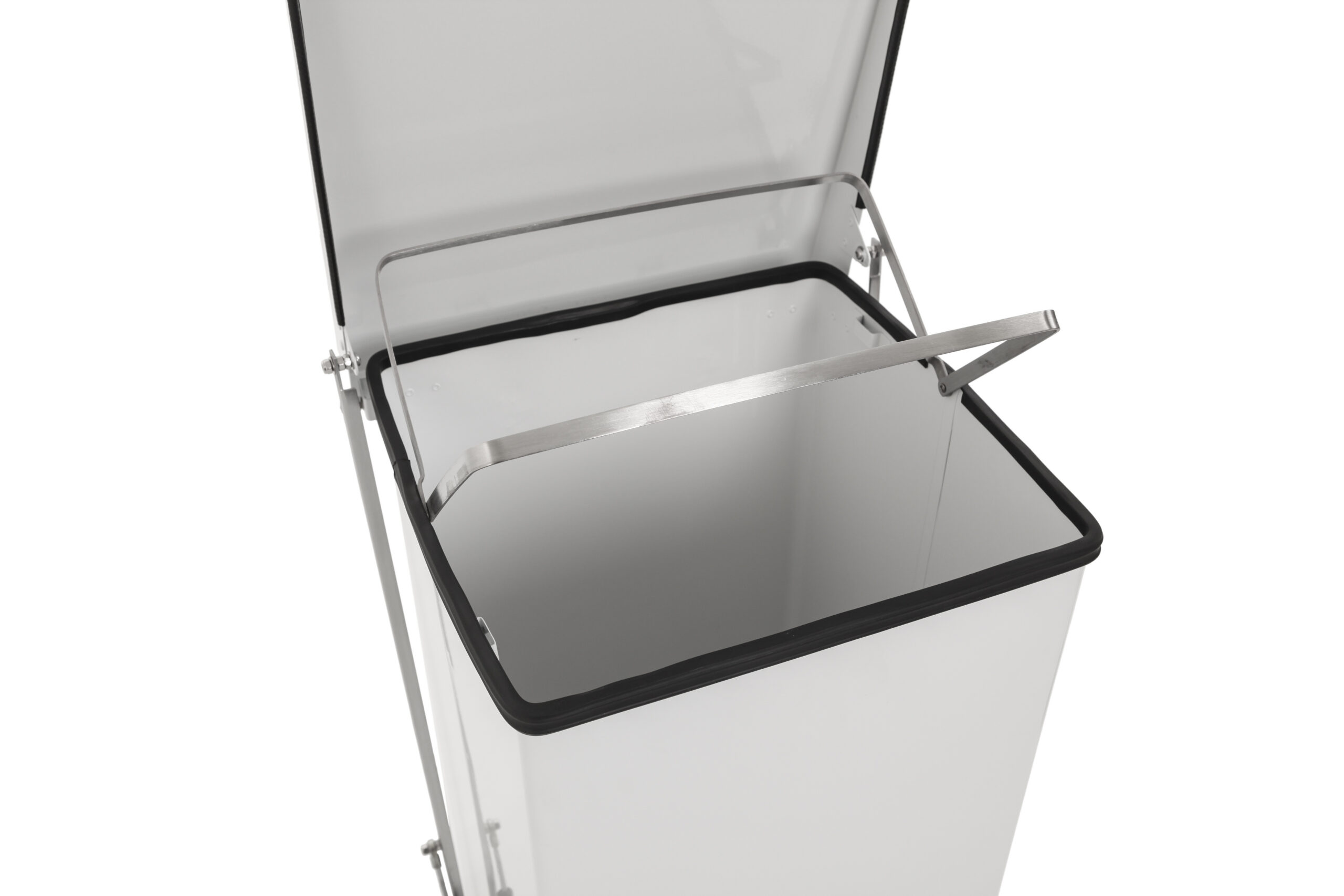 V-Part Industriële Pedaalemmer | 152L | Wit | 535x538x780mm - Afbeelding 2