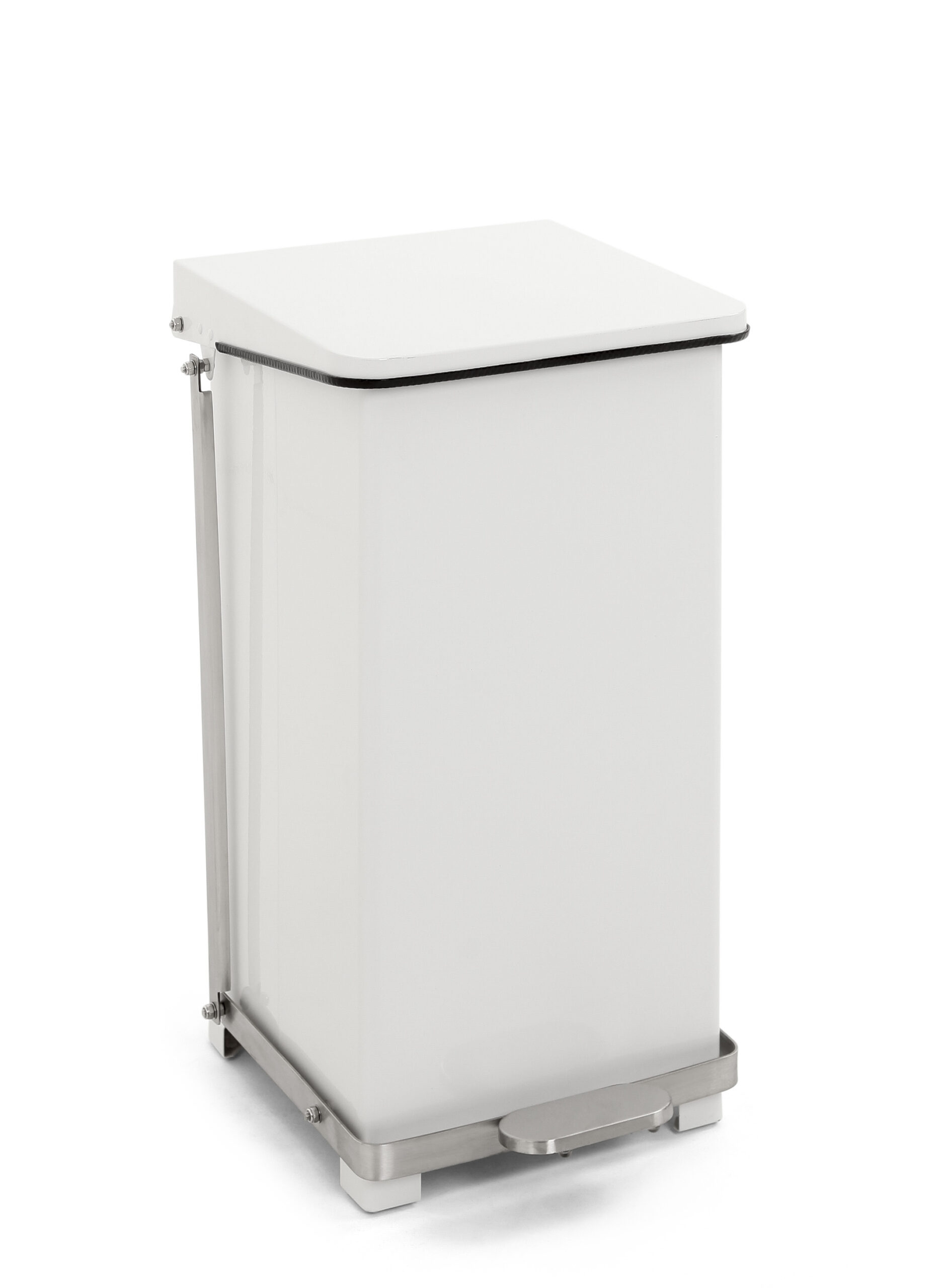 V-Part Industriële Pedaalemmer | 45L | Wit | 370x370x590mm