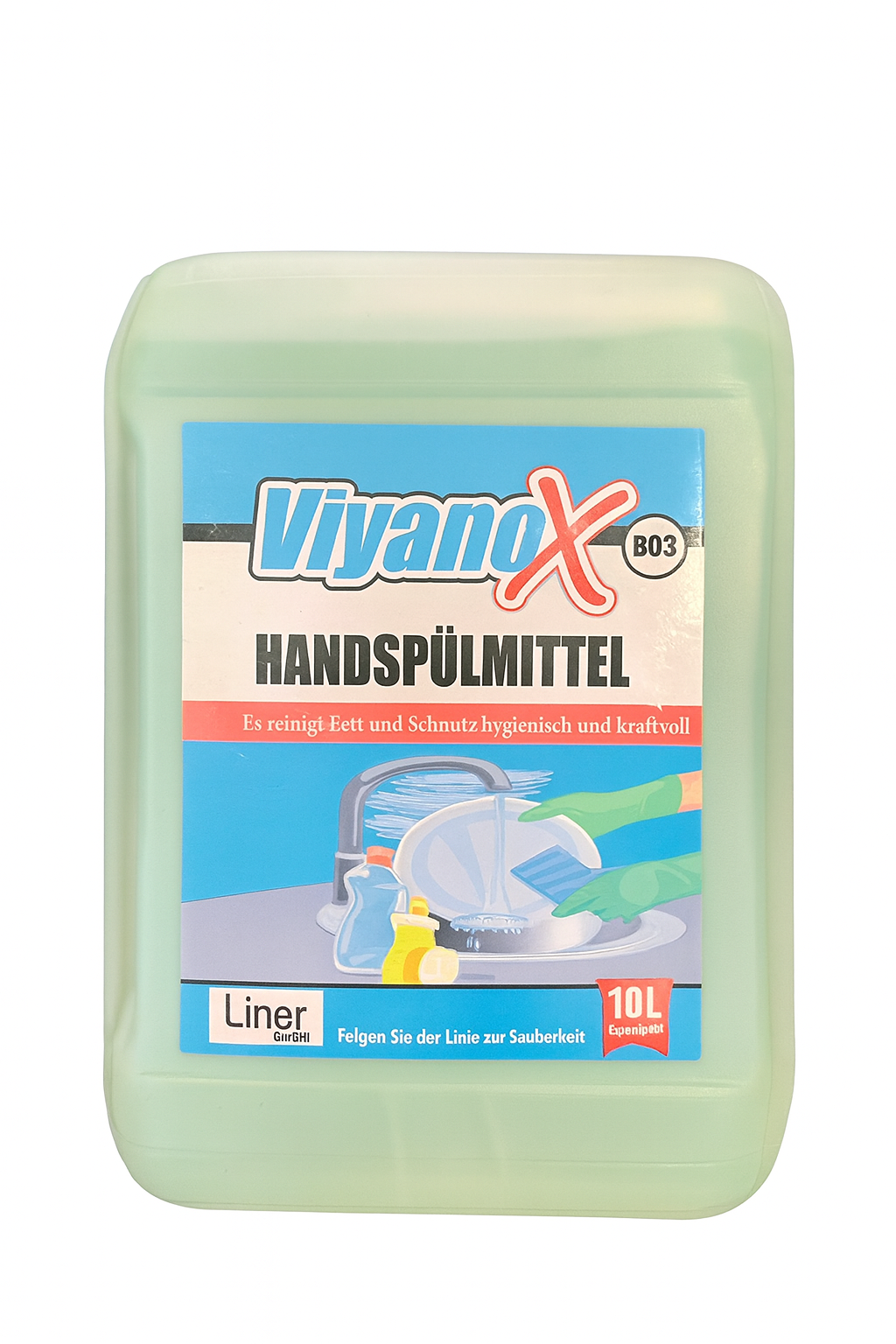 Viyanox Handafwasmiddel – Economisch en Schuimend 10L voor Horeca en Grootkeukens