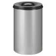 V-Part Vlamdovende Papierbak | 110L | Zwart / Aluminiumgrijs | Ø470x720mm