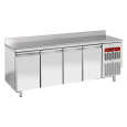 Diamond Bakkerij Koelwerkbank | Energiezuinig | 760L | 4 Deuren EN600x400 | -2°C/+8°C | Geforceerd | 0.36kW | Achter Rand | 2550x800x880/1000mm
