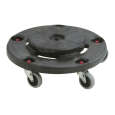 Rubbermaid Brute Dolly | Verrijdbaar | Voor Brute Containers | Zwart | Ø464mm | 168mm (H)