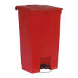 Rubbermaid Step-On Classic Container | 87L | Pedaalemmer | HACCP | Rood | 502x410x826mm