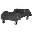 Rubbermaid Slim Jim Dolly | Koppelbaar Onderstel | Zwart | 374x606x212mm