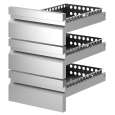 Diamond Ladenblok | PLATINUM LINE | RVS | 3 Laden | 1/1 GN