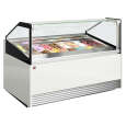 Diamond Schepijsvitrine | OTTAWA | 18x 5L | -15°C/-18°C | Geforceerd | Kantelruit | 1605x1240x1200mm