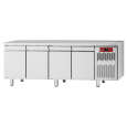 Vier-deurs Diamond Koelwerkbank PLATINUM LINE van 2247 mm breed in roestvrij staal
