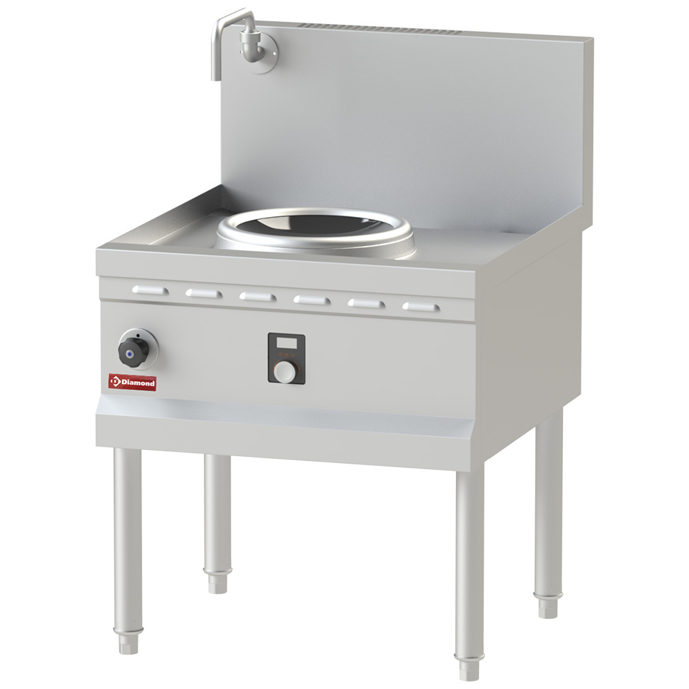 Professioneel Diamond Inductiewokfornuis WOK LINE 5kW 400V op open onderstel