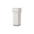 Qusinox Afvalbak | RVS | Duwdeksel + Kanteldeur | 470x470x1260mm