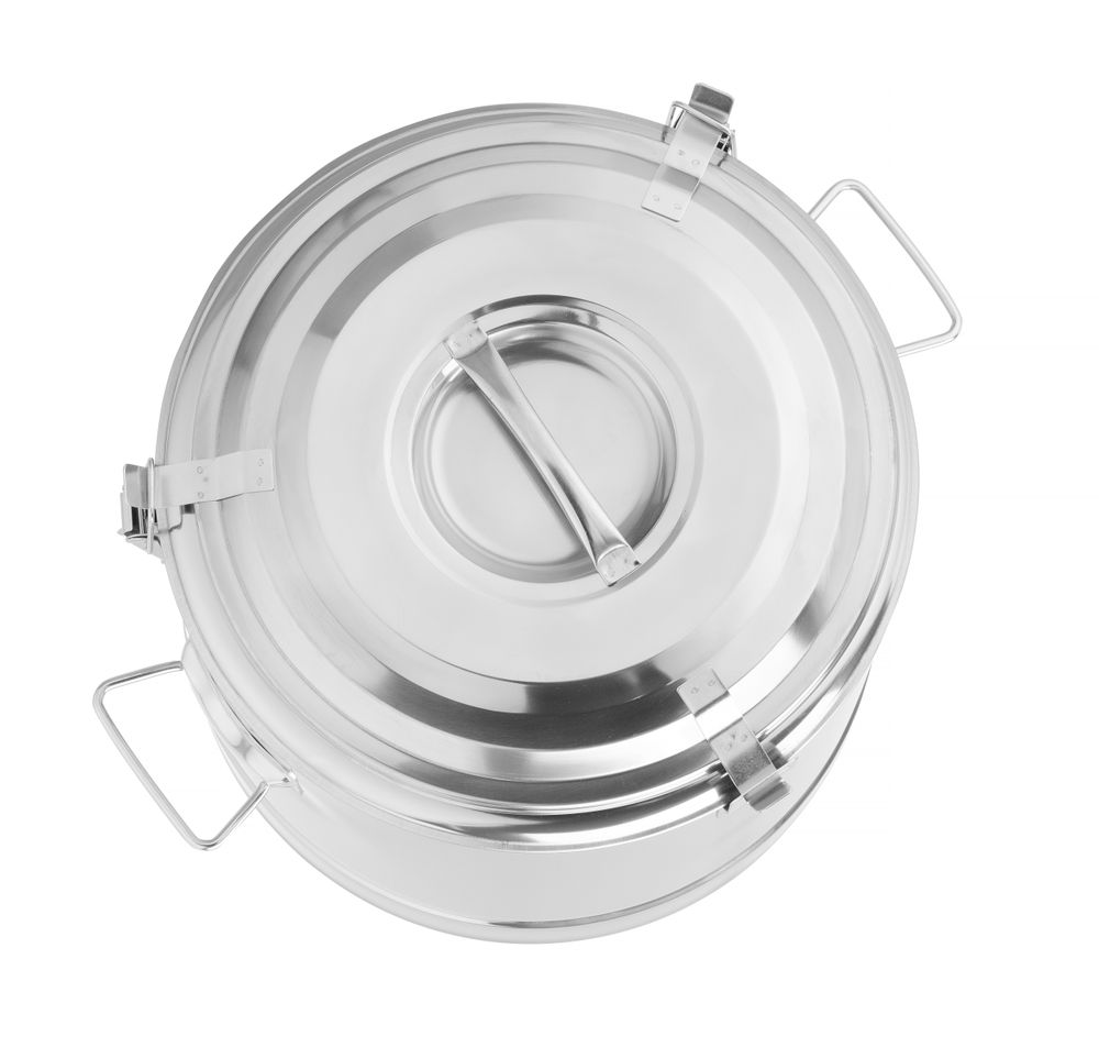 Hendi Kitchen Line Geïsoleerde Draagbare Container | 19L | Zilver | Ø350x400mm - Afbeelding 3