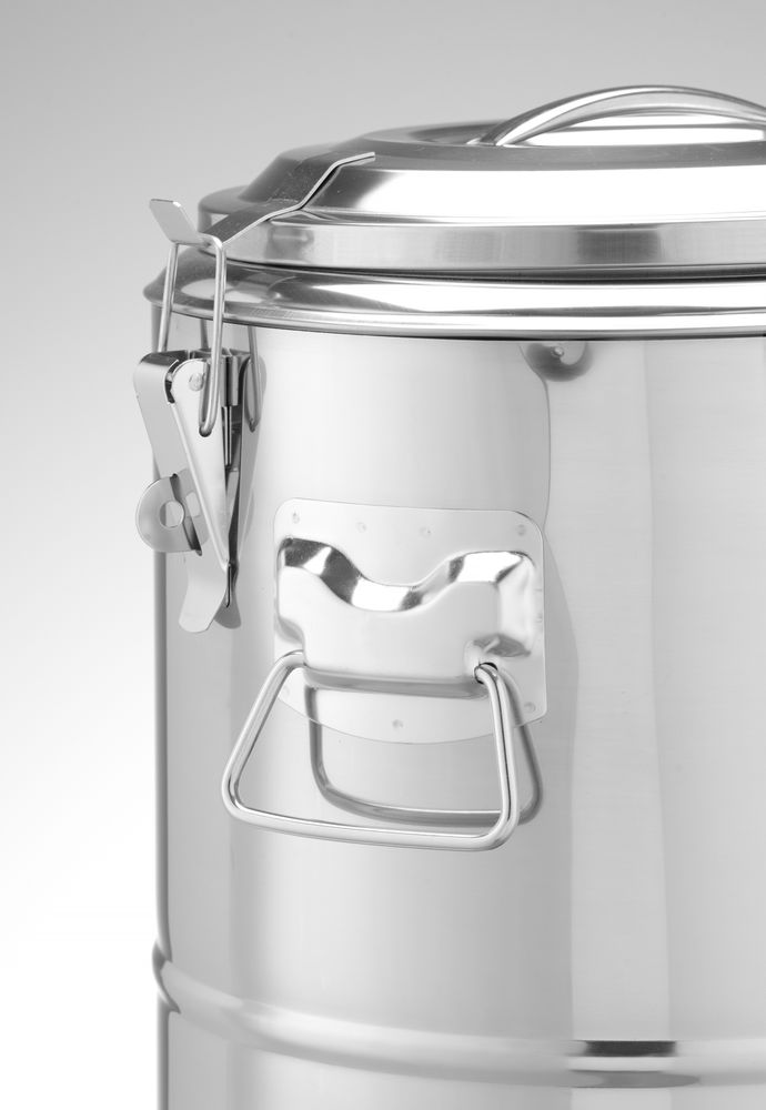 Hendi Kitchen Line Geïsoleerde Draagbare Container | 19L | Zilver | Ø350x400mm - Afbeelding 4