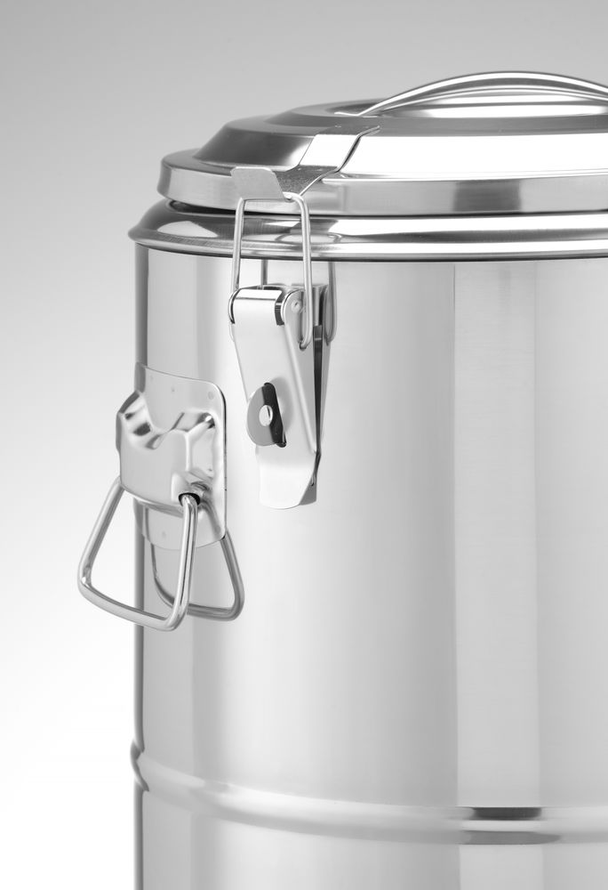 Hendi Kitchen Line Geïsoleerde Draagbare Container | 19L | Zilver | Ø350x400mm - Afbeelding 5