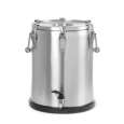 Hendi Profi Line Geïsoleerde Draagbare Container | Met kraan | 25L | Zilver | Ø330x430mm