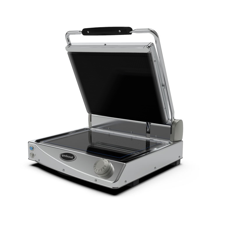 Spidocook Medium Grill | Contactgrill Glas-Keramisch | 120°C/400°C | 2kW | 230V | 481x457x182mm