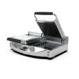 Spidocook Dubbele Grill | Contactgrill Glas-Keramisch/Geribbeld | 120°C/400°C | 3kW | 230V | 619x458x176mm