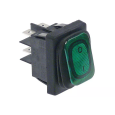 Wipschakelaar | 30x22mm | Groen | Verlicht | 2NO | 250V | IP65