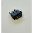 Wipschakelaar Zwart 15x19mm | Terugverend | 250V 15A