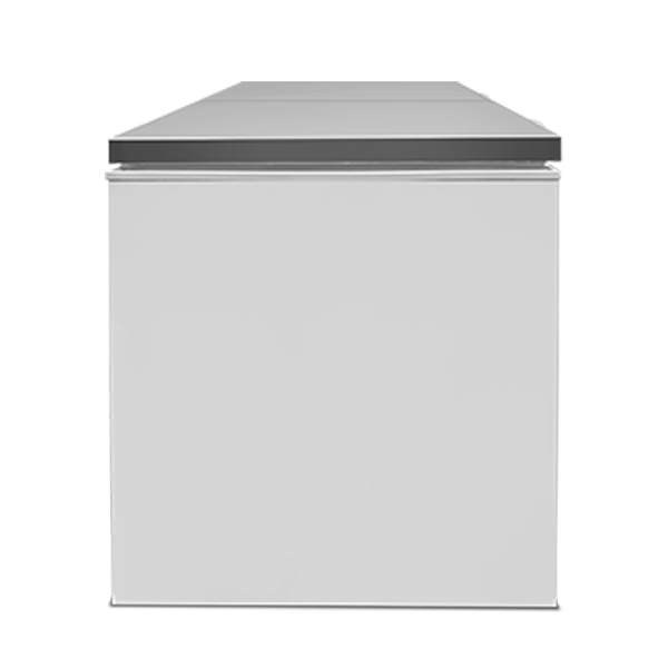 Unnicool Vrieskist | Wit/RVS | 558L | -18°C/-25°C | Statisch | Kanteldeksel | 1535x720x830mm - Afbeelding 3