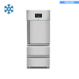 Unnicool Vrieskast | 650L 2/1 GN | RVS | -18°C/-22°C | Geforceerd | 1 Deur + 2 Laden | Wielen | 740x830x1990mm