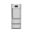 Unnicool Koelkast | 650L 2/1 GN | RVS | -2°C/+8°C | Geforceerd | 1 Deur + 2 Laden | Wielen | 740x830x1990mm
