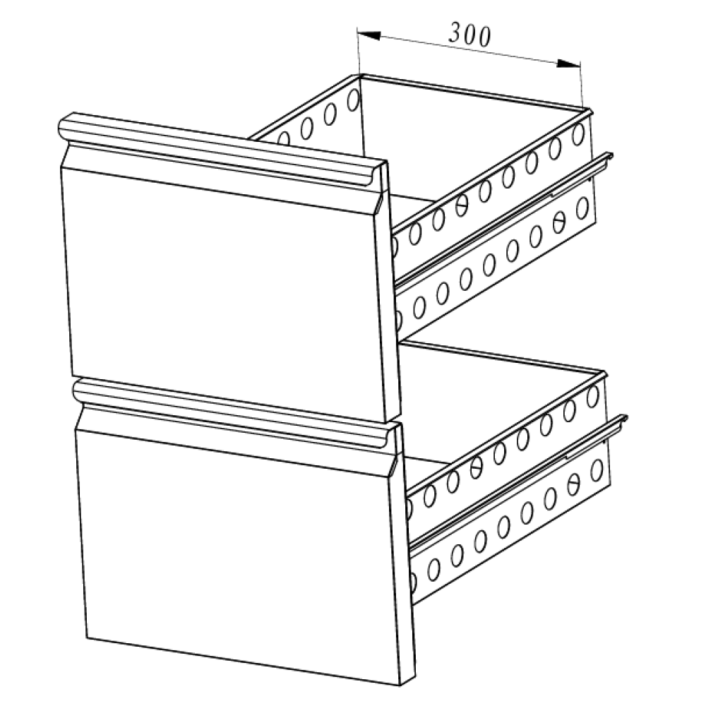 Gekoelde tafels | DRAWERSET 1/2 STANDARD