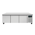 Unnicool Koelwerkbank | Laag Model | 3 Laden 1/1 GN | -2°C/+8°C | Geforceerd | Wielen | 1610x700x600mm