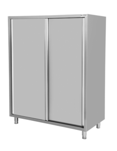 Unninox Servieskast | RVS | Schuifdeuren | 1000x600x1800mm - Afbeelding 3