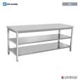DIEPTE 700mm + ZONDER OPSTAAND + DUBBELE PLANK | 1600x700xH850mm