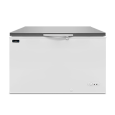 Unnicool Vrieskist | Wit/RVS | 395L | -18°C/-25°C | Statisch | Kanteldeksel | 1275x720x830mm
