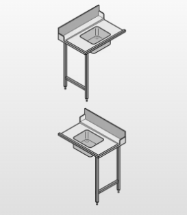 Hobart Aanvoertafel | RVS | Spoelbak | Legbord | Spatplaat 200mm | Links/Rechts | 1200mm - Afbeelding 2
