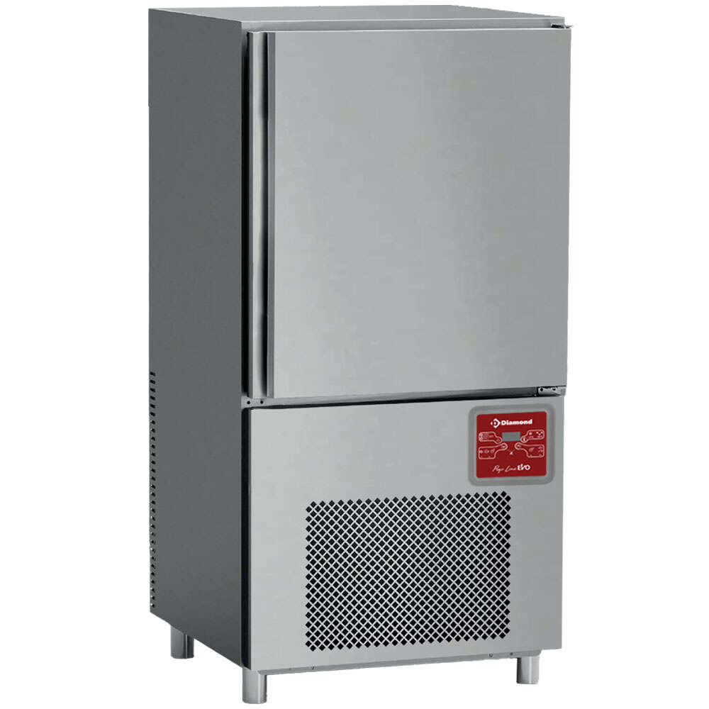 Diamond Blastchiller | PROFI LINE EVO | 10 Niveaus (EN/GN) | 30kg Koelen / 20kg Vriezen | 1.48kW | 230V | 800x785x1625mm