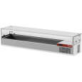 Diamond Opzetkoelvitrine | PLATINUM LINE | 3x 1/2 GN + 3x 1/3 GN | 0°C/+15°C | 1800x380x410mm