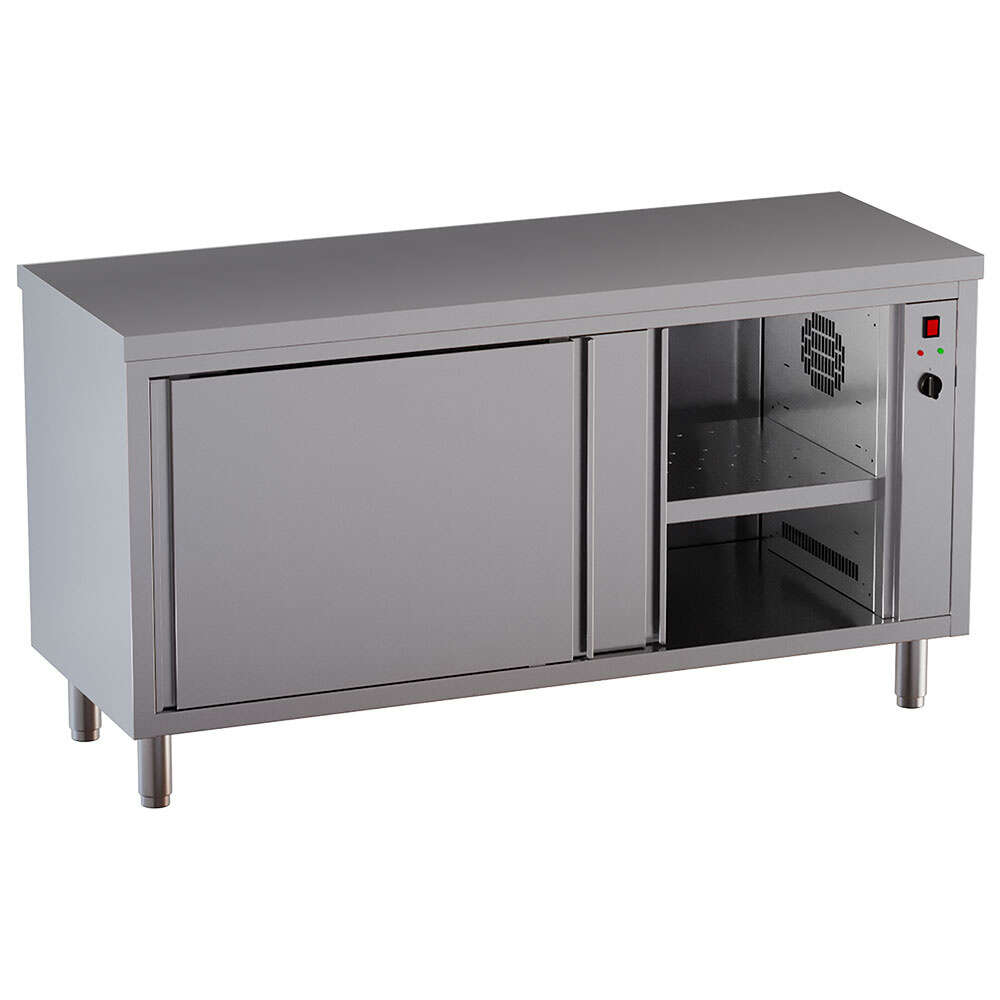 Diamond Warmhoudkast | STANDARD LINE EVO | RVS | 30°C/90°C | Geventileerd | 2.5kW | 230V | Schuifdeuren | 1600x600x865mm