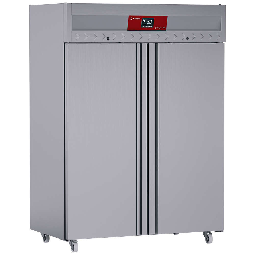 Diamond Koelkast | GOLD LINE EVO | 1400L (2/1 GN) | RVS | -2°C/+8°C | Geforceerd | Wielen | 1440x840x2020mm