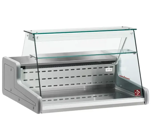 Diamond Toonbank Vitrine | Geventileerde Koeling | Glasopbouw | 2 Deuren | 230V | 1500x930x660mm